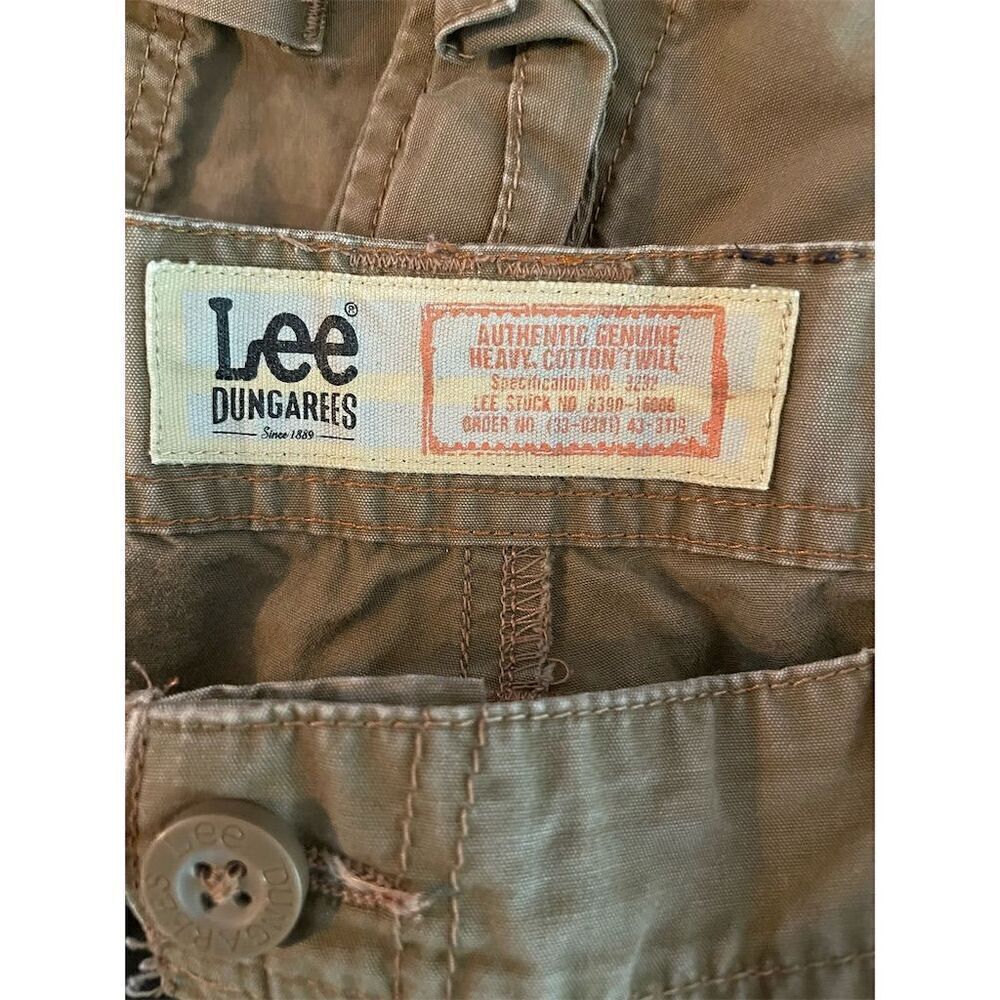 *3/$15 Lee Dungarees Men's Cargo Shorts Khaki Size 34 Casual Solid - Picture 8 of 10